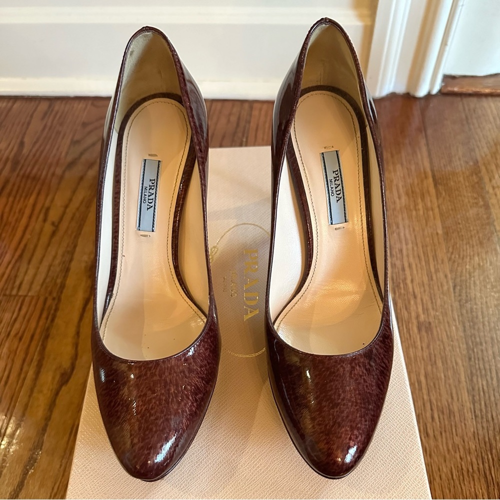 Prada Patent Leather Platform Heels